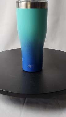 S|M NWOT BLUE/GREEN 2 TONE, Stainless Steel, BPA Free, Tumbler